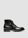 ADMIRAL 010 - Black Leather Lace-up Boots