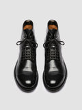 ADMIRAL 010 - Black Leather Lace-up Boots