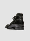 ADMIRAL 010 - Black Leather Lace-up Boots