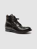 ADMIRAL 005 - Black Leather Lace-up Boots