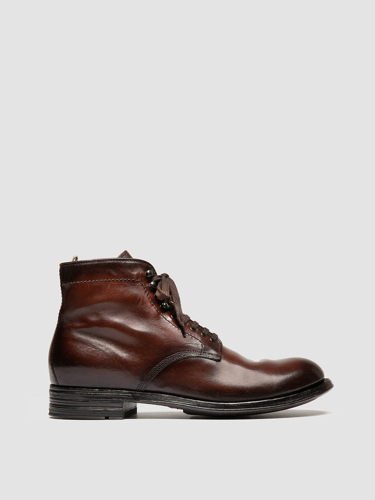 ADMIRAL 009 - Brown Leather Lace-up Boots