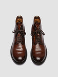 ADMIRAL 009 - Brown Leather Lace-up Boots
