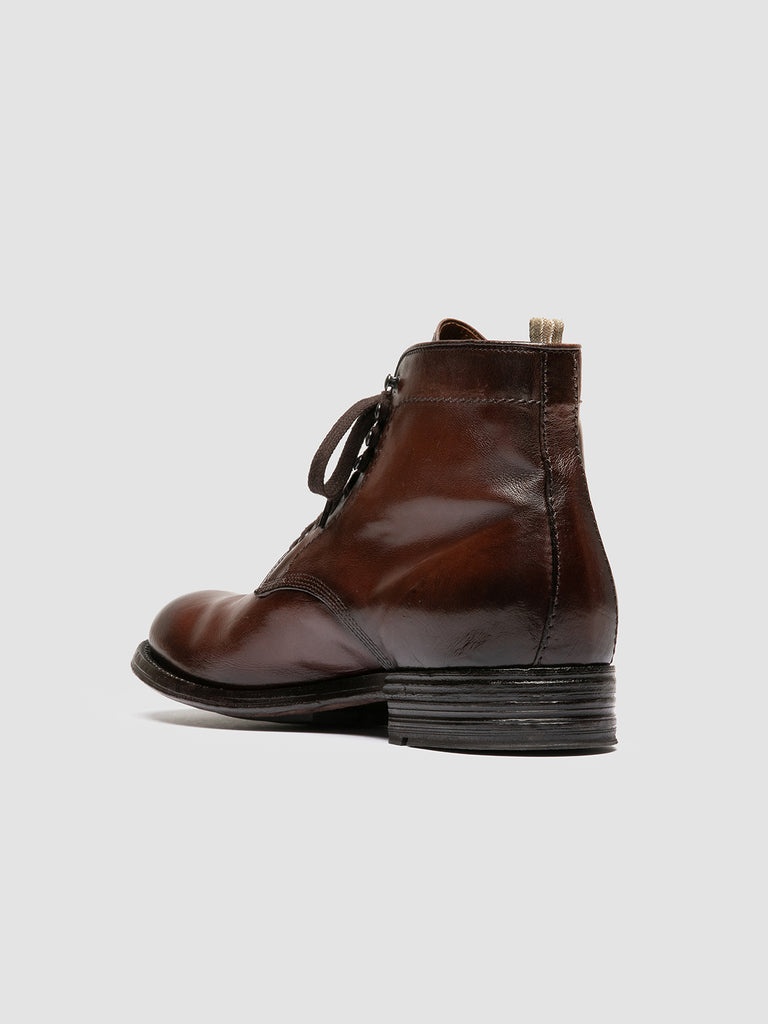 ADMIRAL 009 - Brown Leather Lace-up Boots