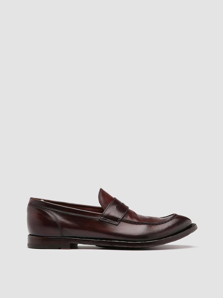 ANATOMIA 071 - Burgundy Leather Penny Loafers