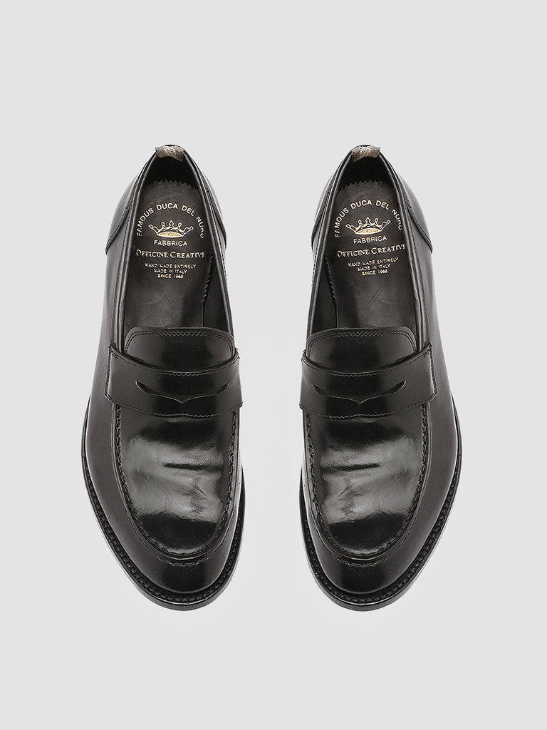 ANATOMIA 071 - Black Leather Penny Loafers