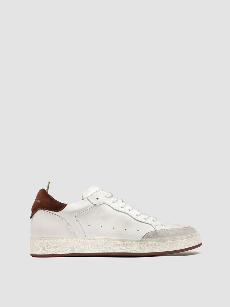 THE ANSWER 007 - White Leather and Suede Sneakers