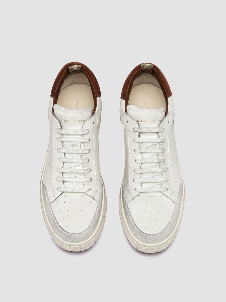 THE ANSWER 007 - White Leather and Suede Sneakers