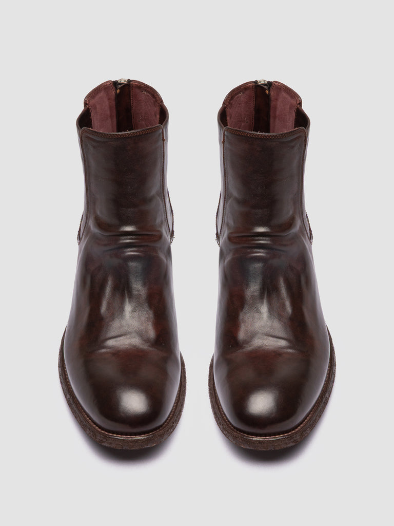 ARBUS 021 - Brown Leather Zip Boots