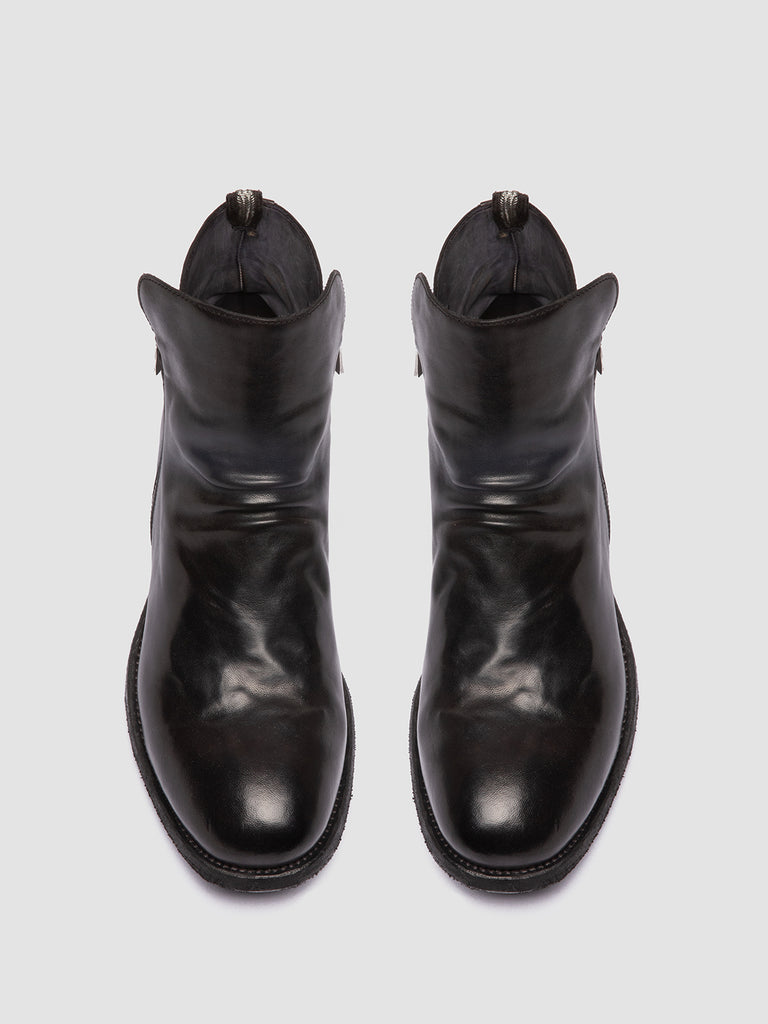 ARBUS 029 - Black Leather Ankle Boots
