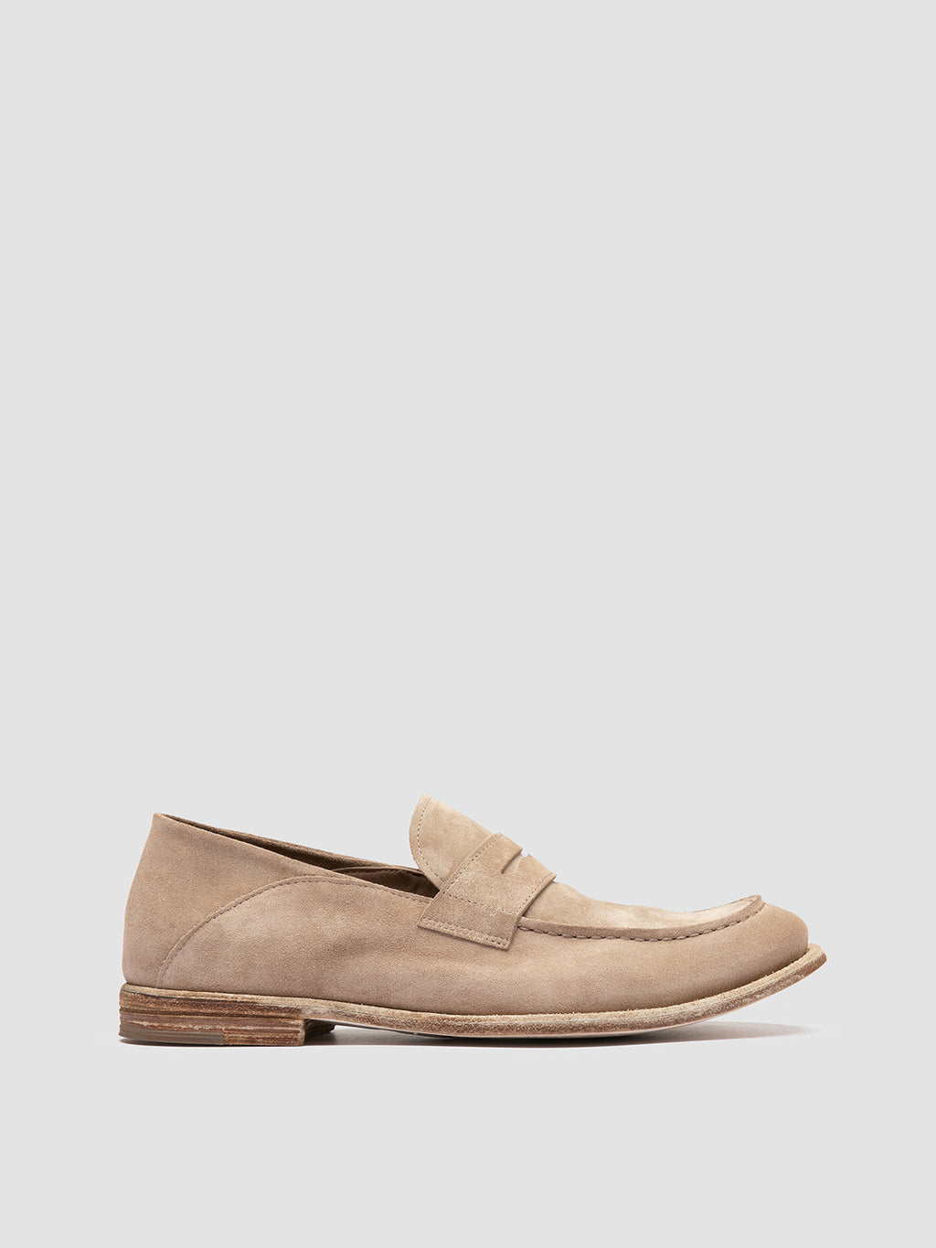 ARCHIVE 522 - Beige Suede Penny Loafers