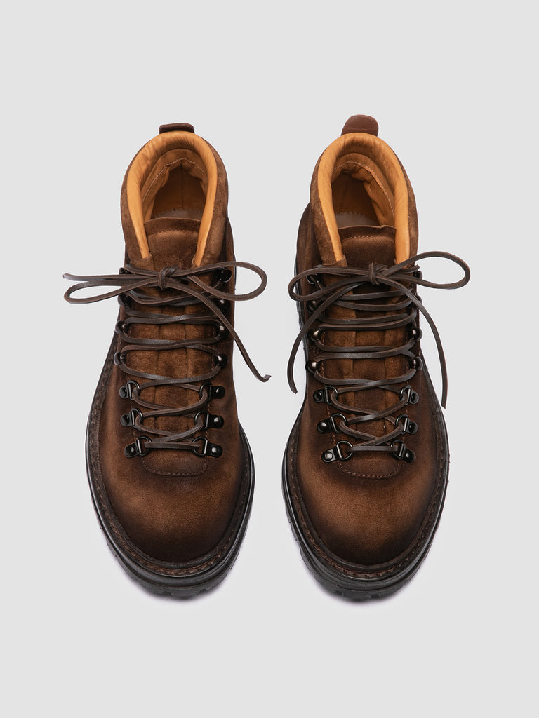 ARTIK 001 - Brown Suede Lace Up Boots