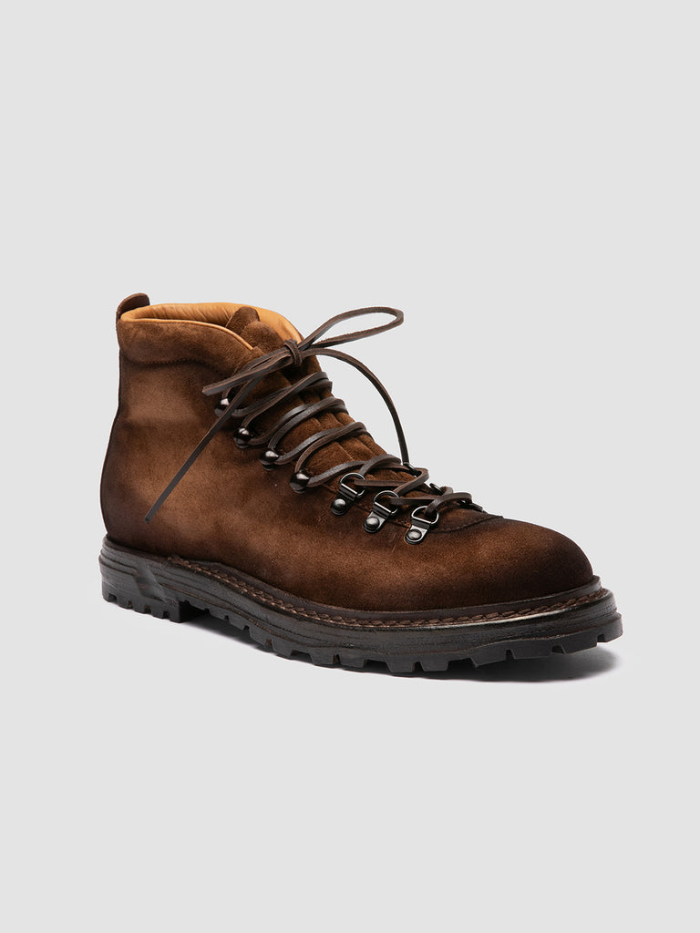 ARTIK 001 - Brown Suede Lace Up Boots