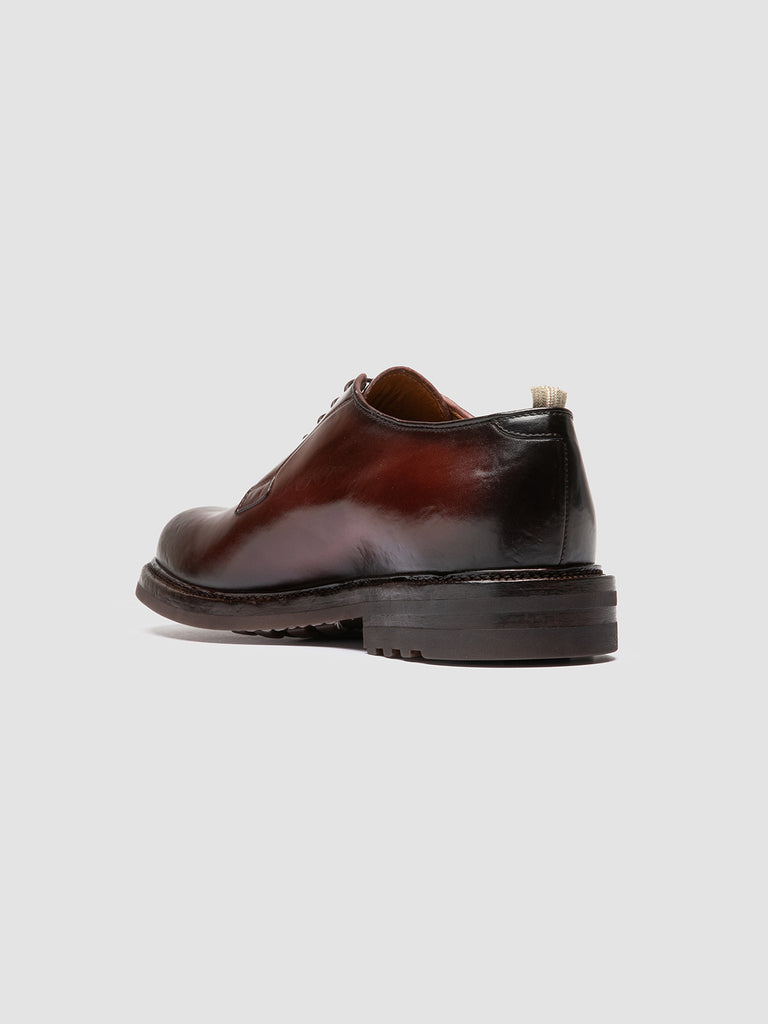 ASTON FLEXI 001 - Burgundy Leather Derby Shoes