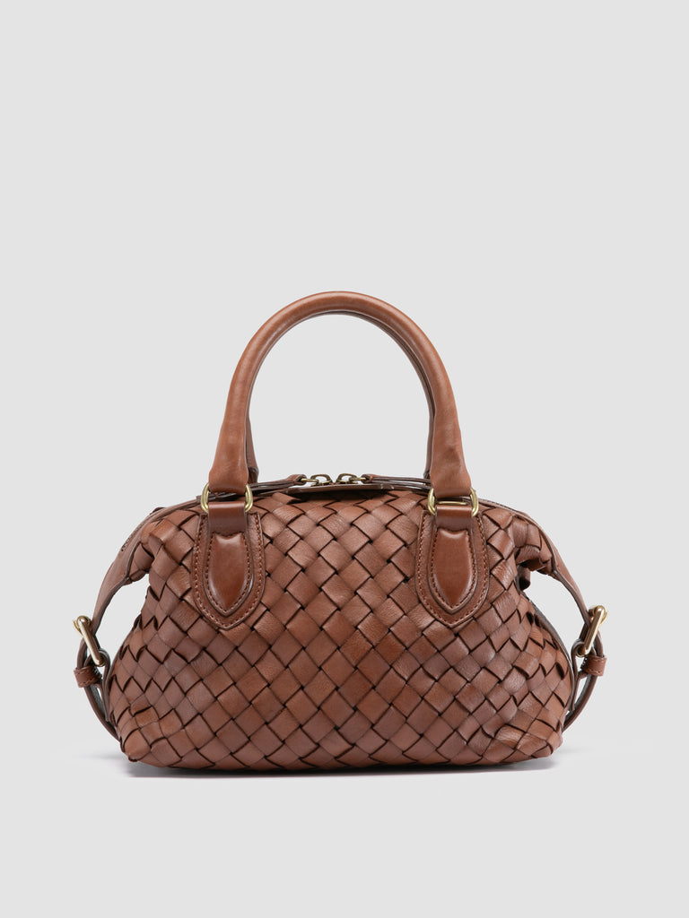AURA 002 - Brown Leather Handle Bag