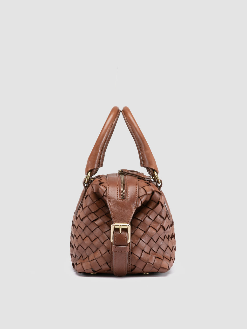 AURA 002 - Brown Leather Handle Bag