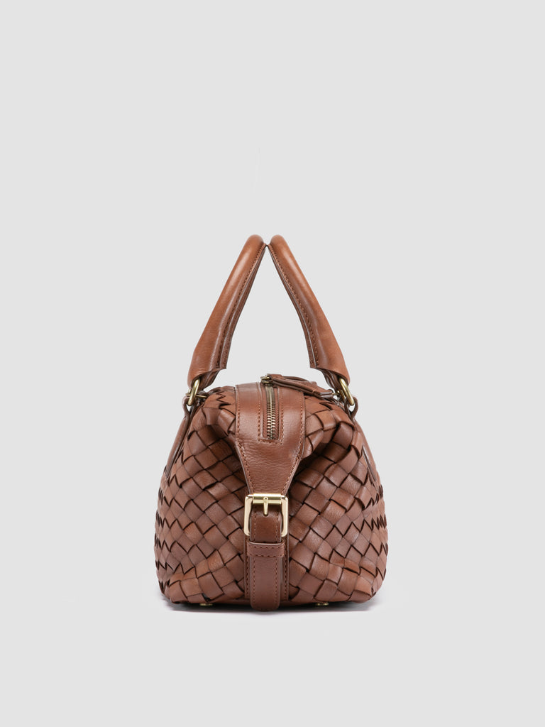 AURA 002 - Brown Leather Handle Bag