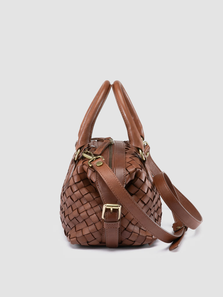 AURA 002 - Brown Leather Handle Bag