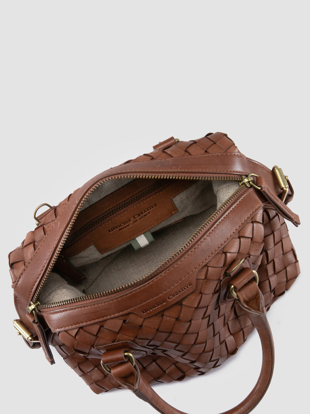 AURA 002 - Brown Leather Handle Bag