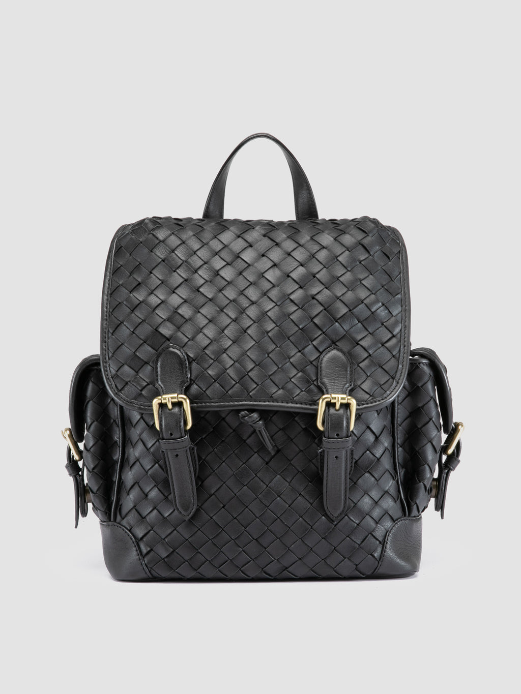 AURA 004 - Black Leather Backpack Officine Creative - 1