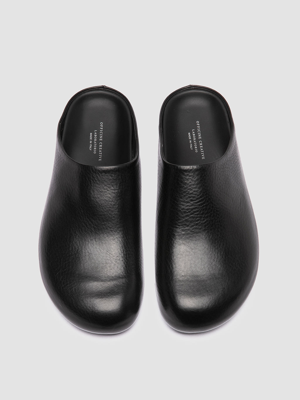 BABOUCHE 001 - Black Leather Mule Sandals - image 2