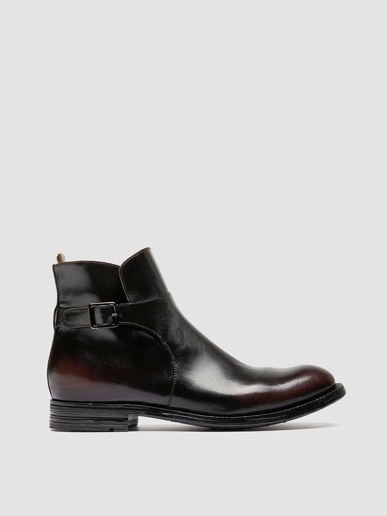 BALANCE 021 - Brown Leather Zipped Boots