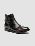 BALANCE 021 - Brown Leather Zipped Boots