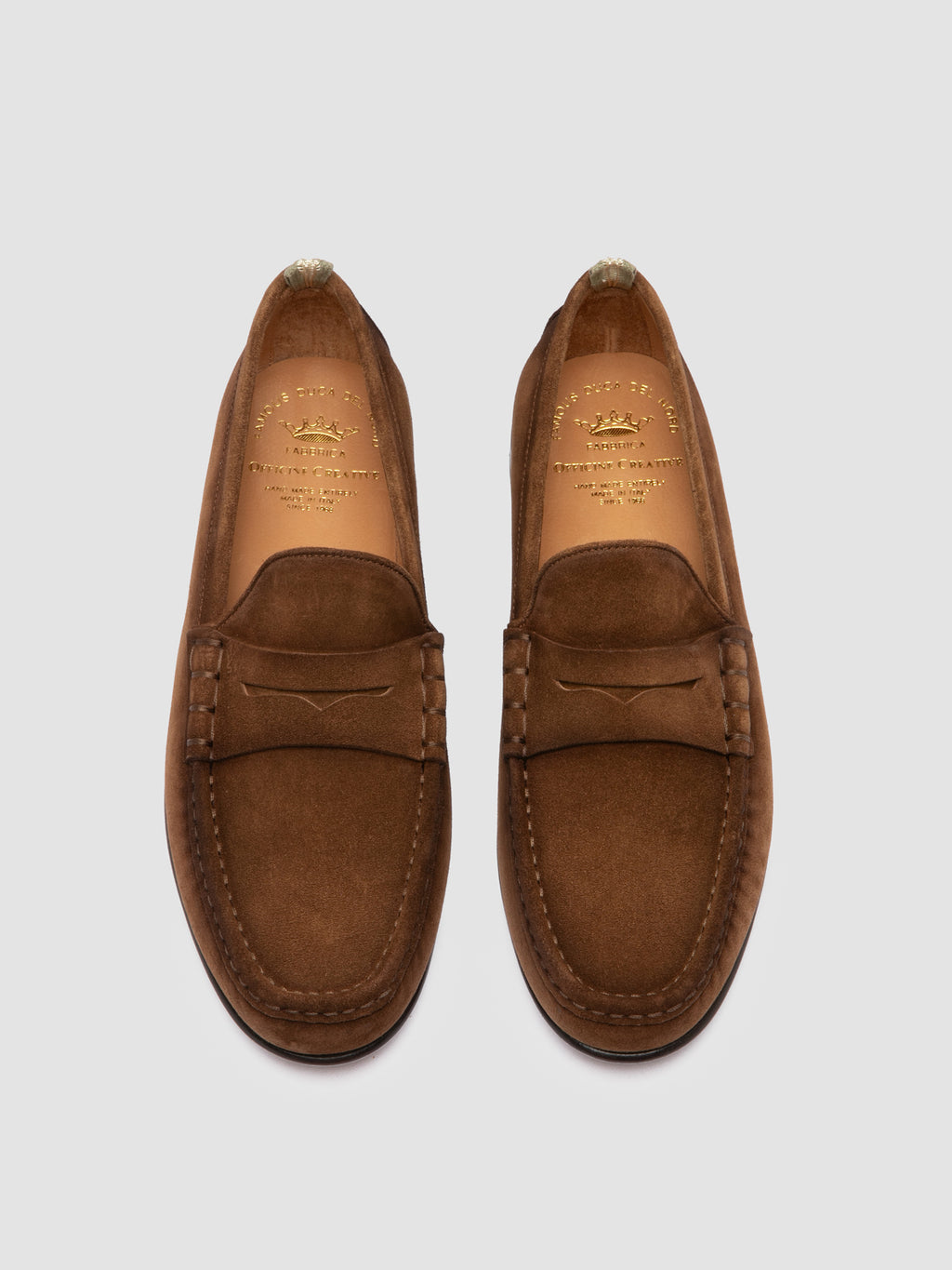 BALFRON 002 - Brown Suede Penny Loafer Officine Creative - 2