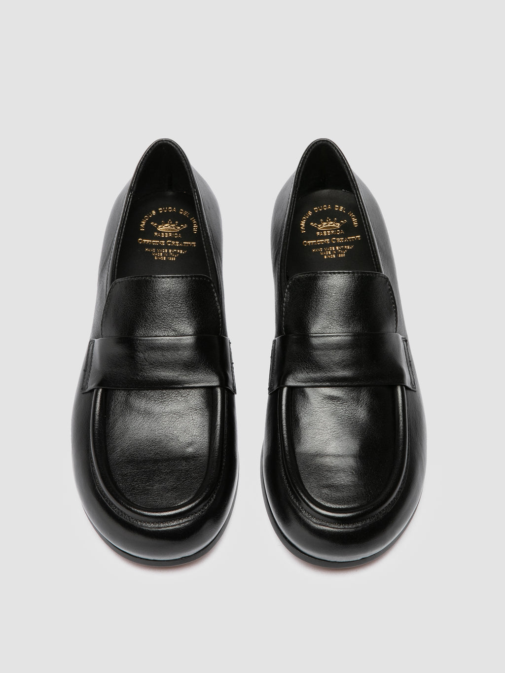 BECKY 101 - Black Leather Penny Loafers