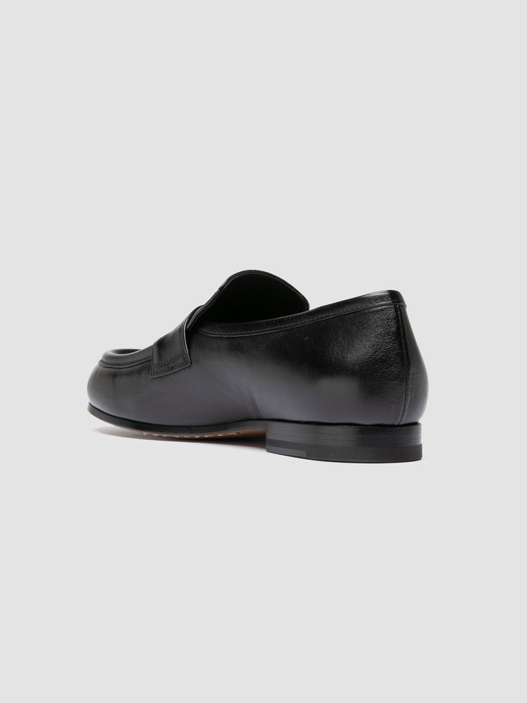 BECKY 101 - Black Leather Penny Loafers