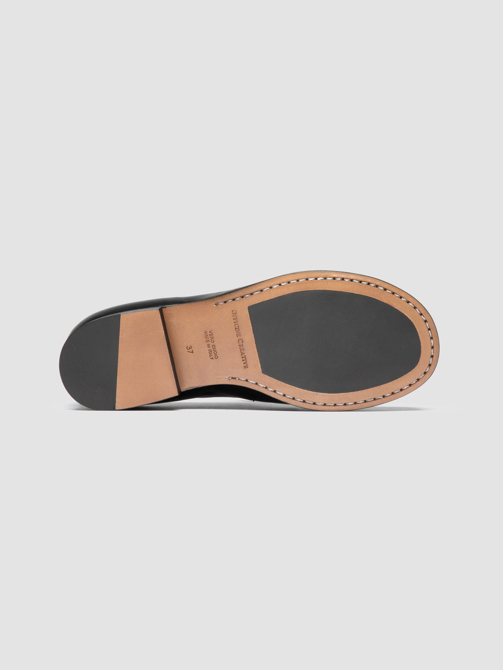 BECKY 101 - Black Leather Penny Loafers