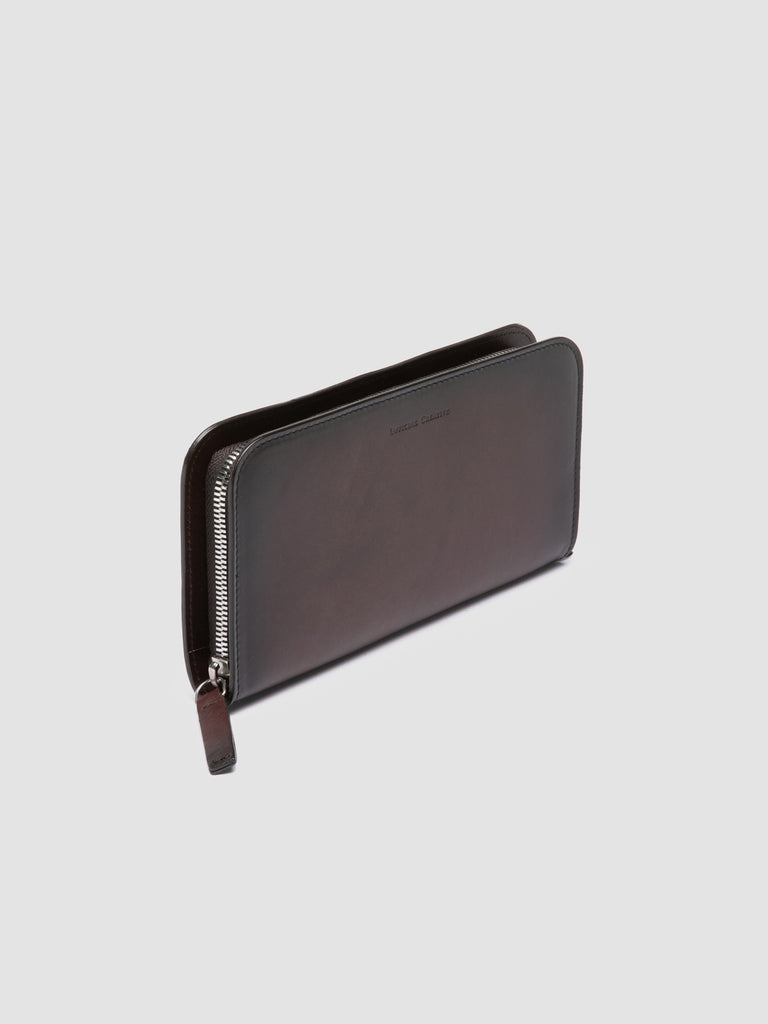 BERGE’ 01 - Brown Zip Around Leather Wallet Officine Creative - 3