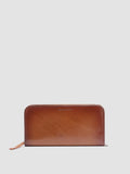 BERGE’ 01 - Brown Zip Around Leather Wallet