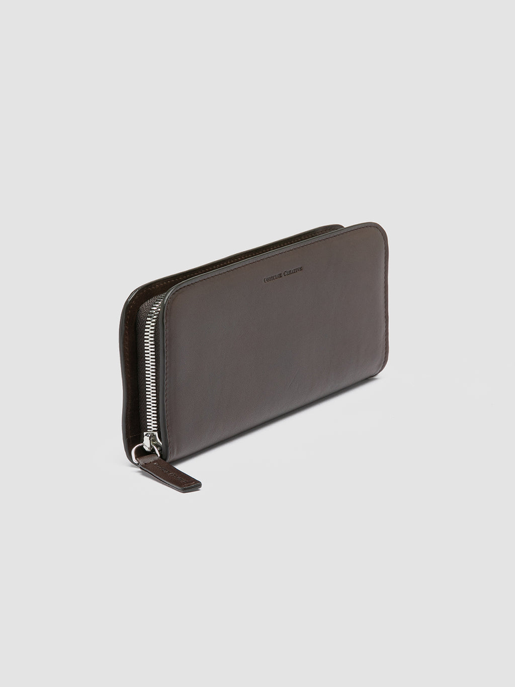 BERGE’ 01 - Grey Zip Around Leather Wallet