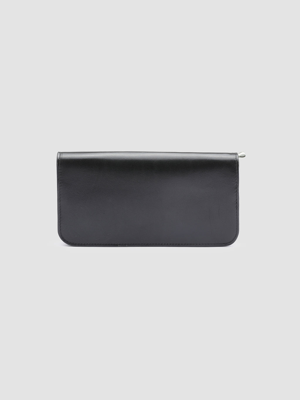 BERGE’ 01 - Black Zip Around Leather Wallet