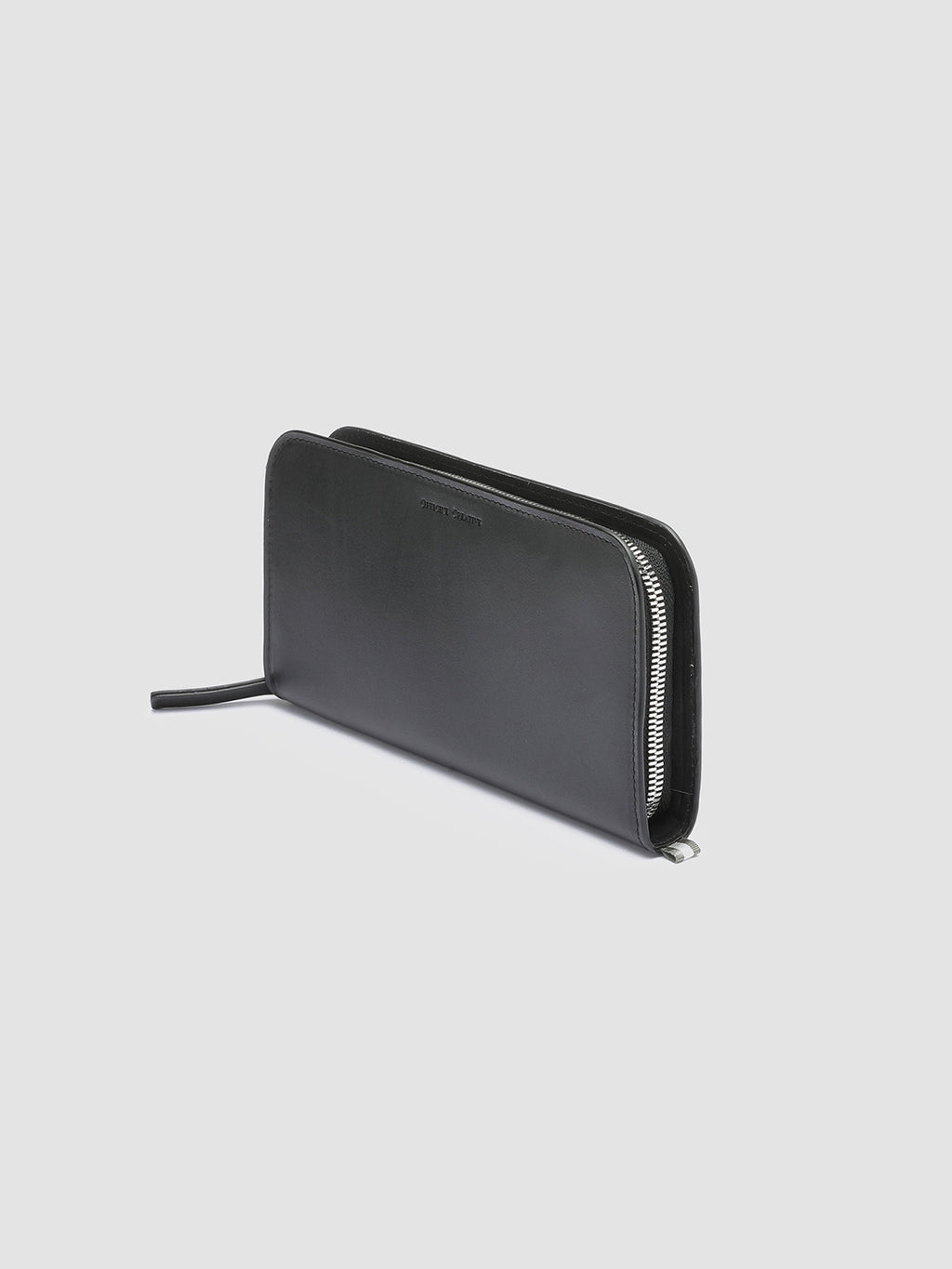 BERGE’ 01 - Black Zip Around Leather Wallet