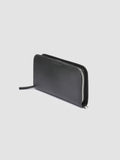 BERGE’ 01 - Black Zip Around Leather Wallet