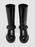 BERYL 001 - Black Leather Pull-On Boots Women Officine Creative - 2