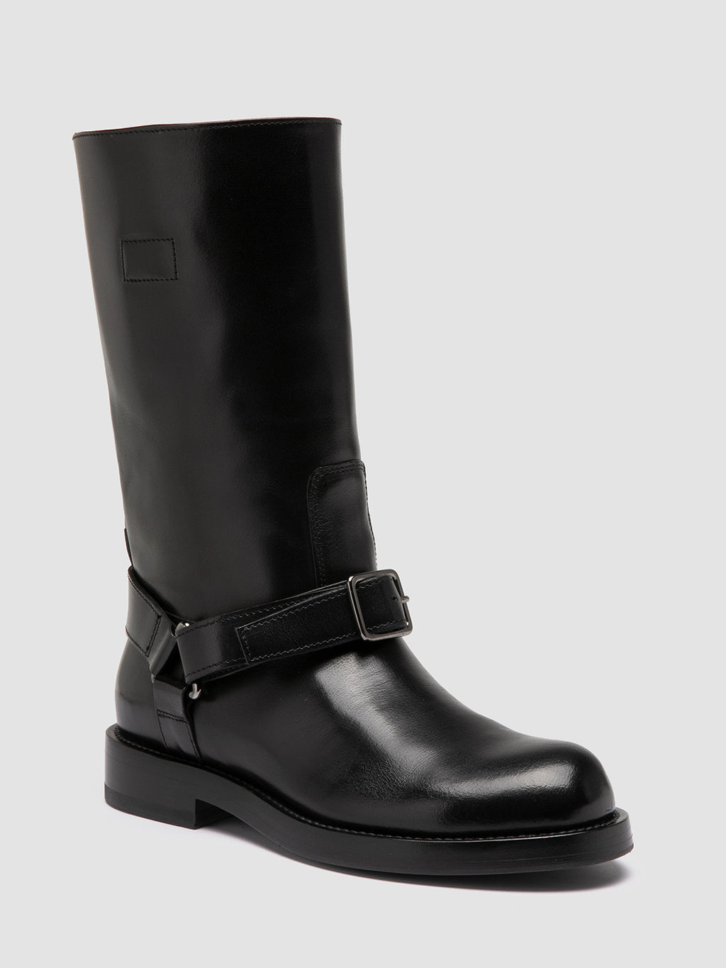 BERYL 001 - Black Leather Pull-On Boots Women Officine Creative - 3