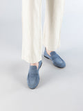 BLAIR 001 - Blue Suede Loafers Women Officine Creative - 6