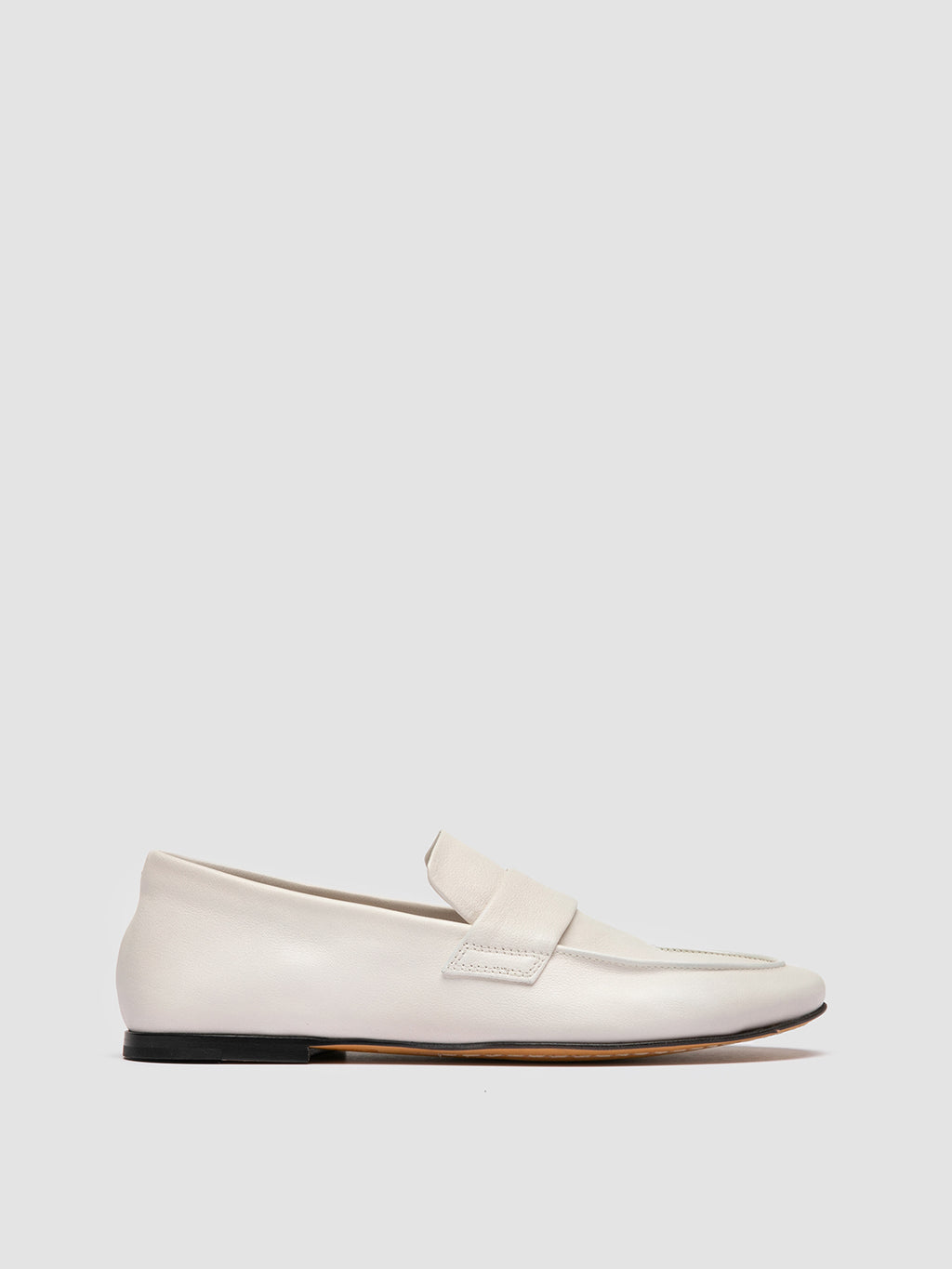 BLAIR 001 -  White Leather Loafers