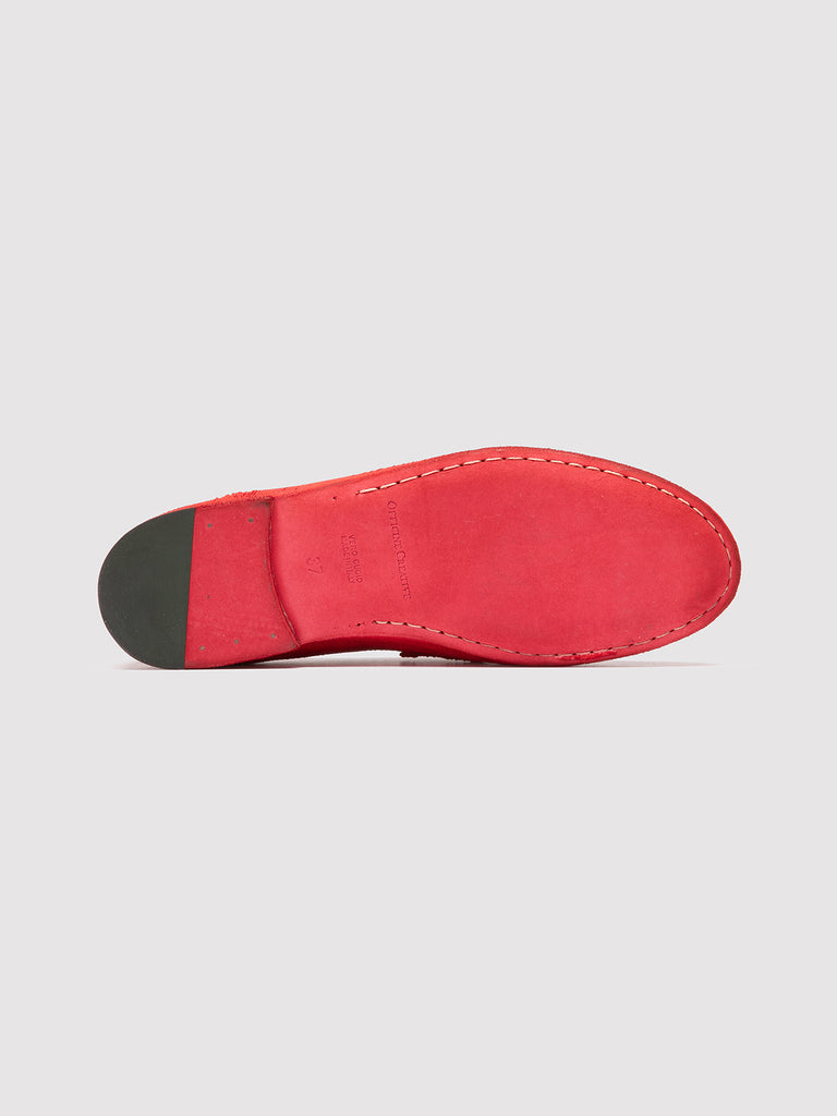 BLAIR DD 001 - Red Leather Penny Loafers