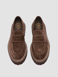 BLOSSOM 015 - Braune Penny-Loafers aus Wildleder - thumb image 2,side view