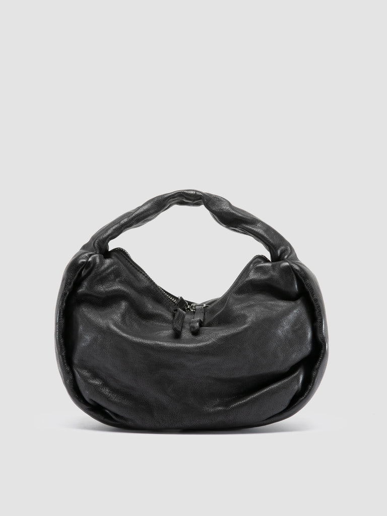 BOLINA 044 - Black Leather Shoulder Bag