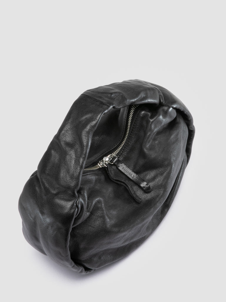 BOLINA 044 - Black Leather Shoulder Bag