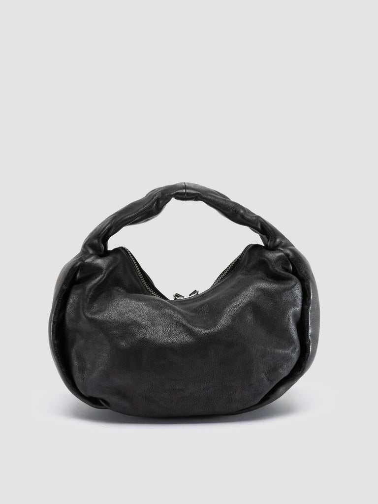 BOLINA 044 - Black Leather Shoulder Bag