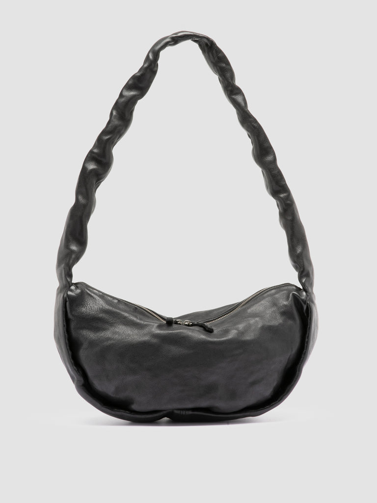 BOLINA 046 - Black Leather Crossbody Bag