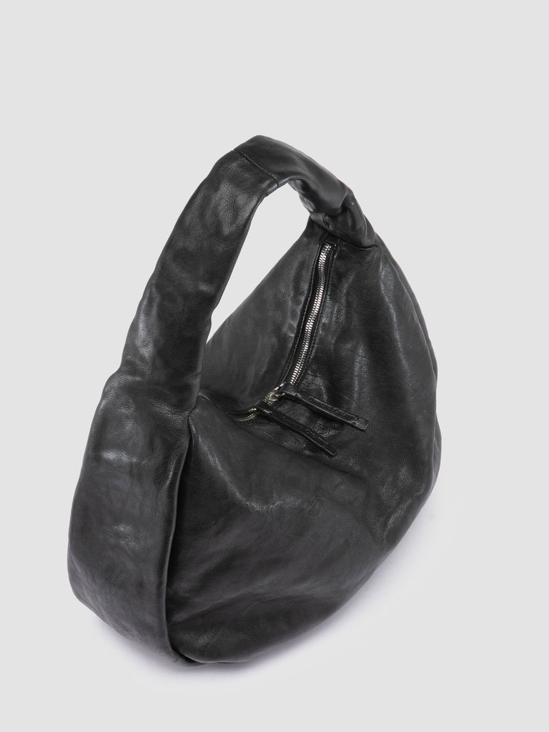 BOLINA 048 - Black Leather Shoulder Bag