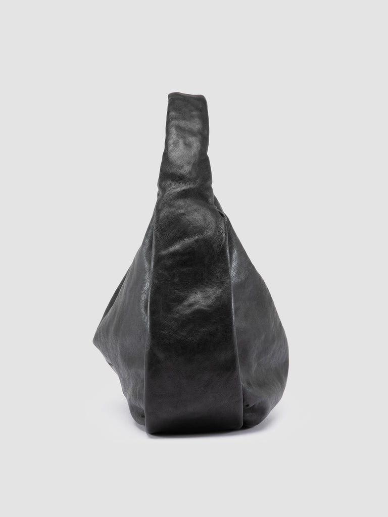 BOLINA 048 - Black Leather Shoulder Bag