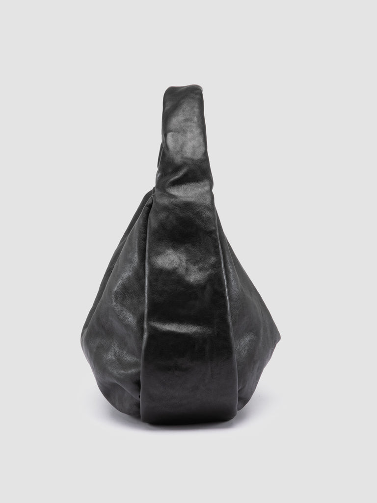 BOLINA 048 - Black Leather Shoulder Bag