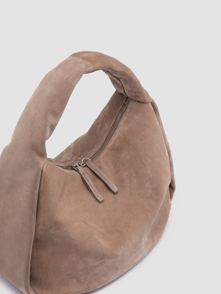BOLINA 048 - Brown Suede Shoulder Bag
